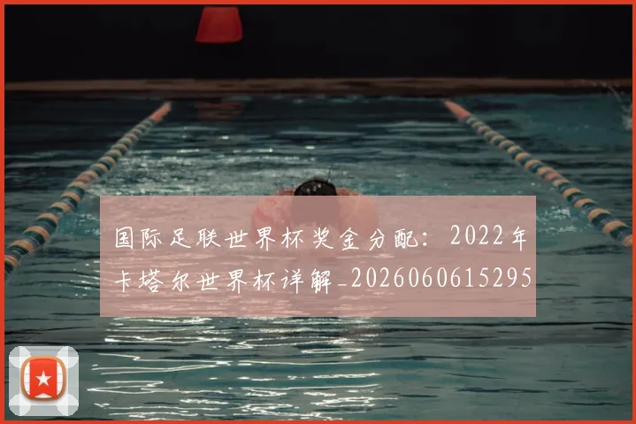 国际足联世界杯奖金分配:2022年卡塔尔世界杯详解_20260606152955